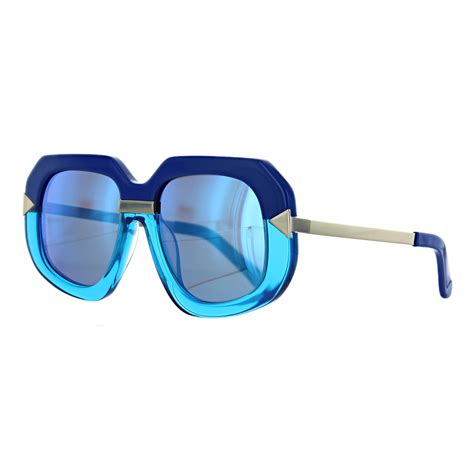 hollywood creeper square-frame acetate and metal sunglasses